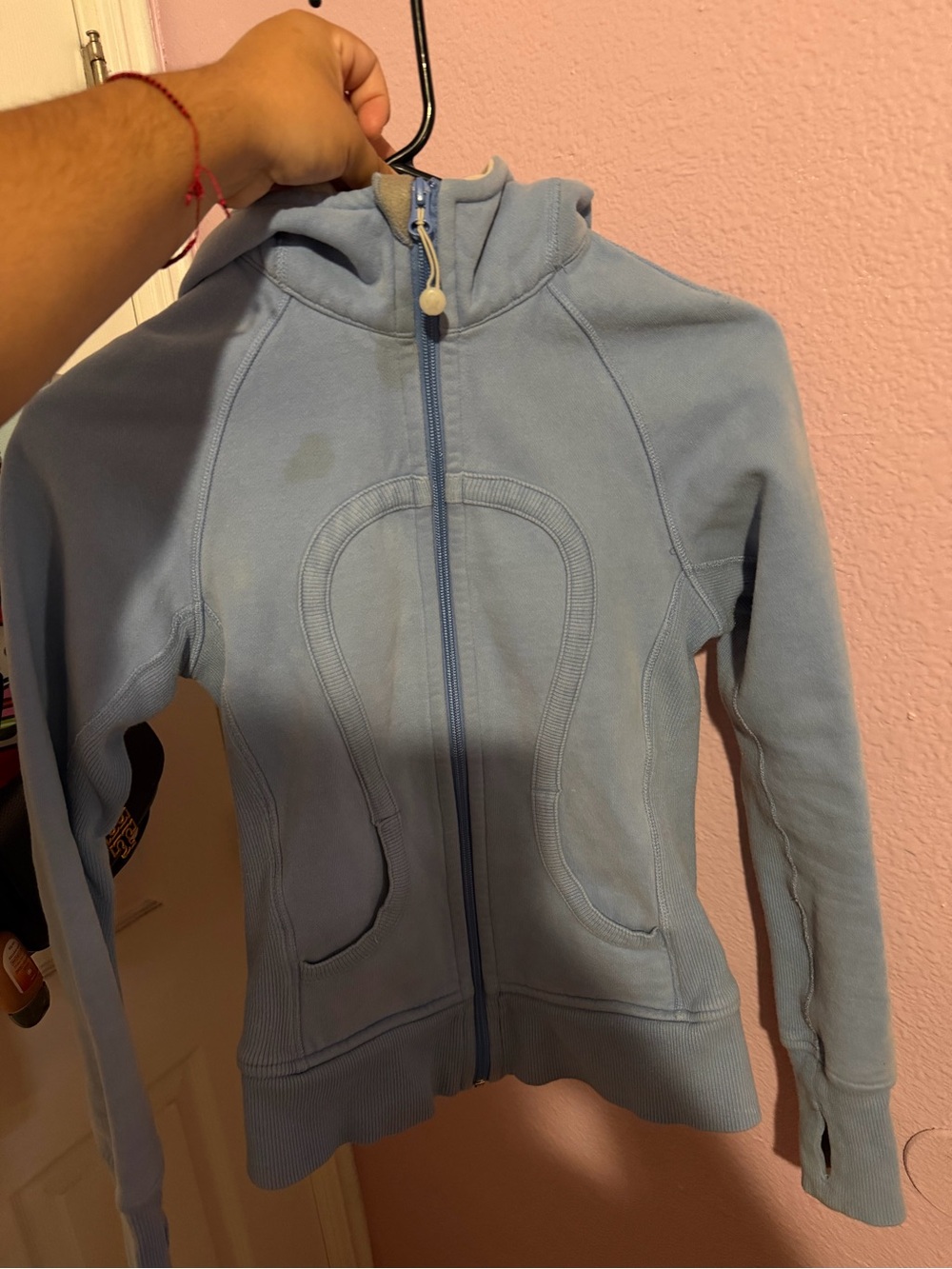 lululemon athletica Light Blue Full-Zip Hoodie Jacket